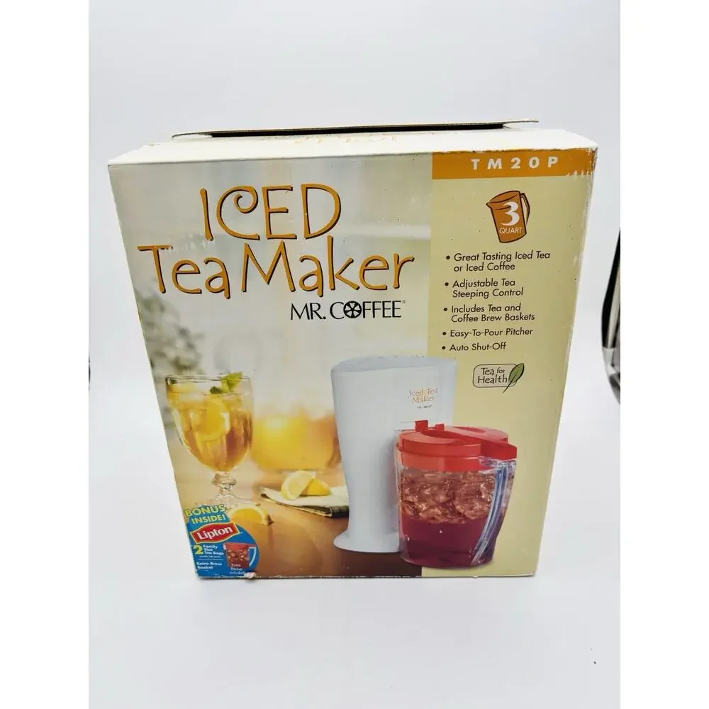 Vintage Mr. Coffee Iced Tea Maker 3 Quart-TM20P-New in Open Box